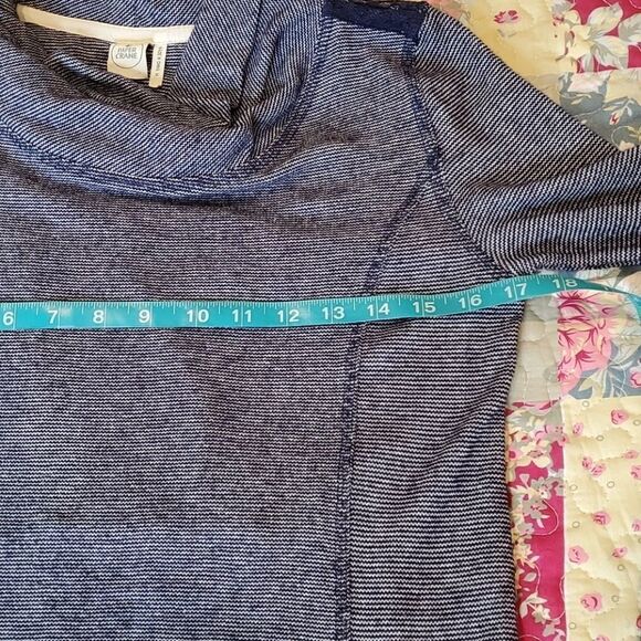 PAPER CRANE Blue Sweater Dress M Pockets! - Picture 9 of 10